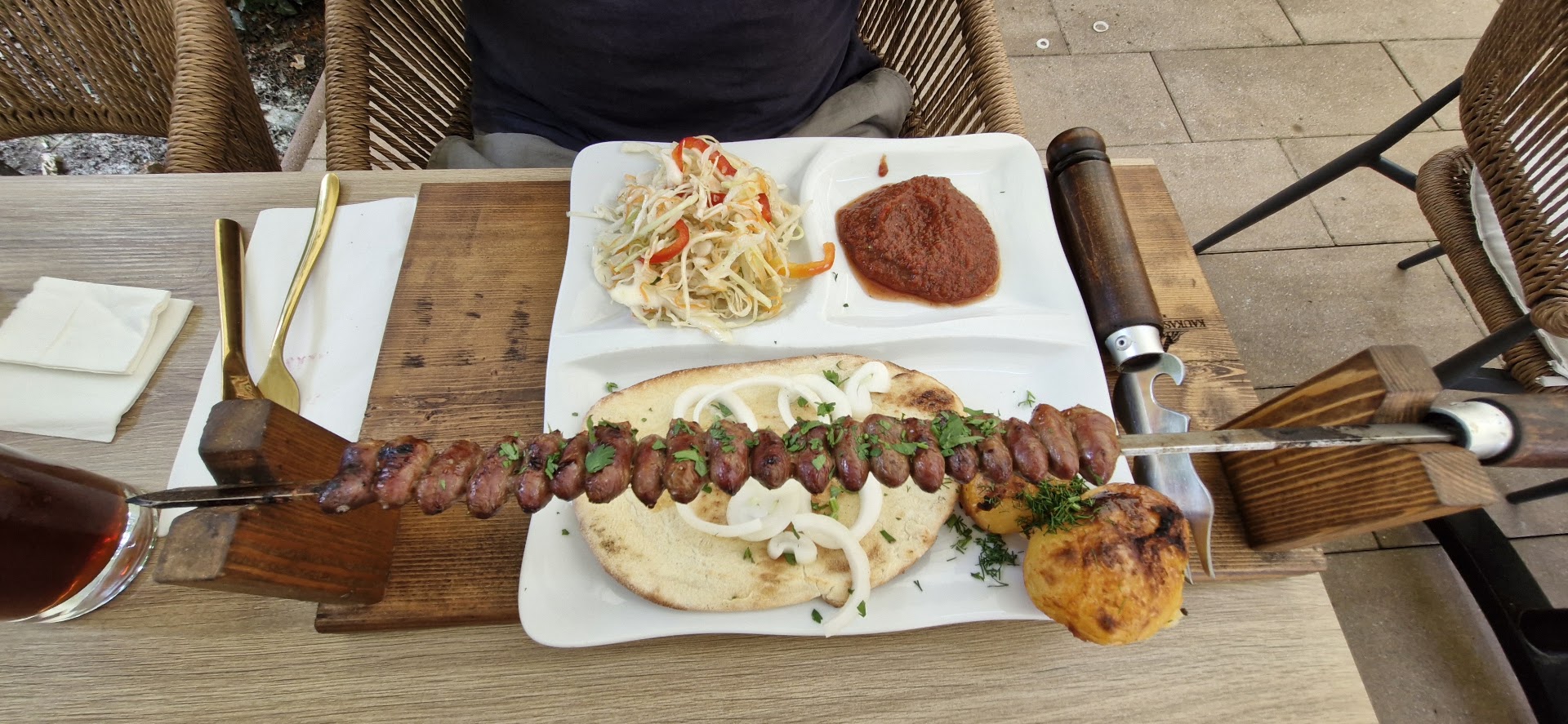 Kaukasischer Hof: appetizing food presentation