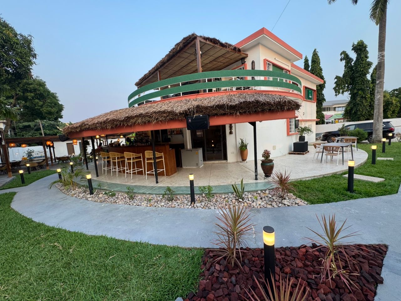 Akonor Brasserie: clear, inviting exterior venue shot