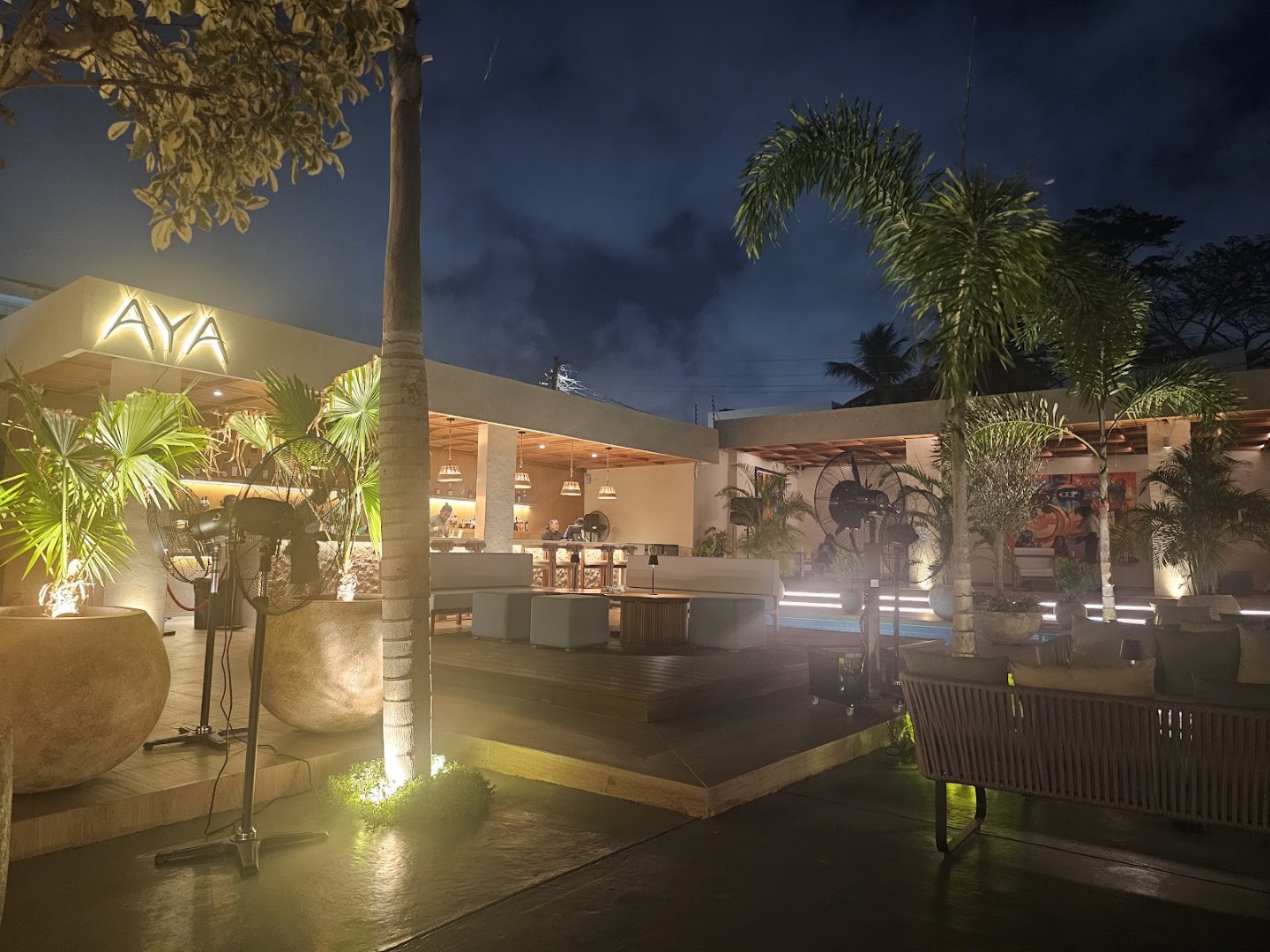 Aya Restaurant: attractive, professional evening venue shot