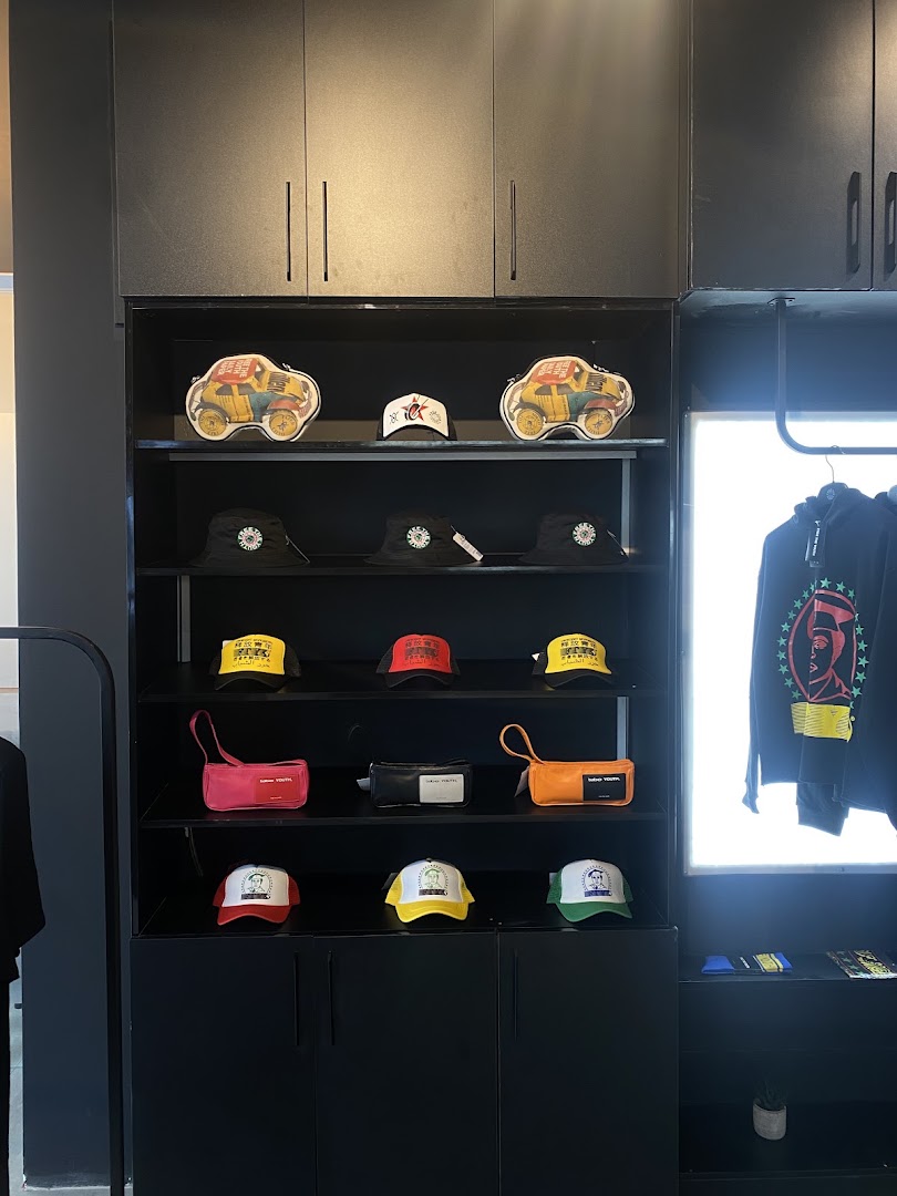 Free The Youth Flagship Store: clear display of shop products