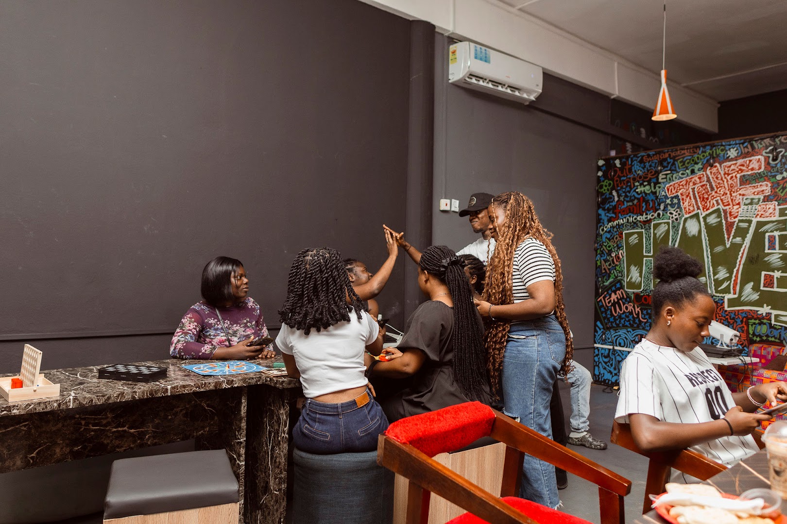 The Haven Workspace and Coffee Bar: atmosphere and happy customers