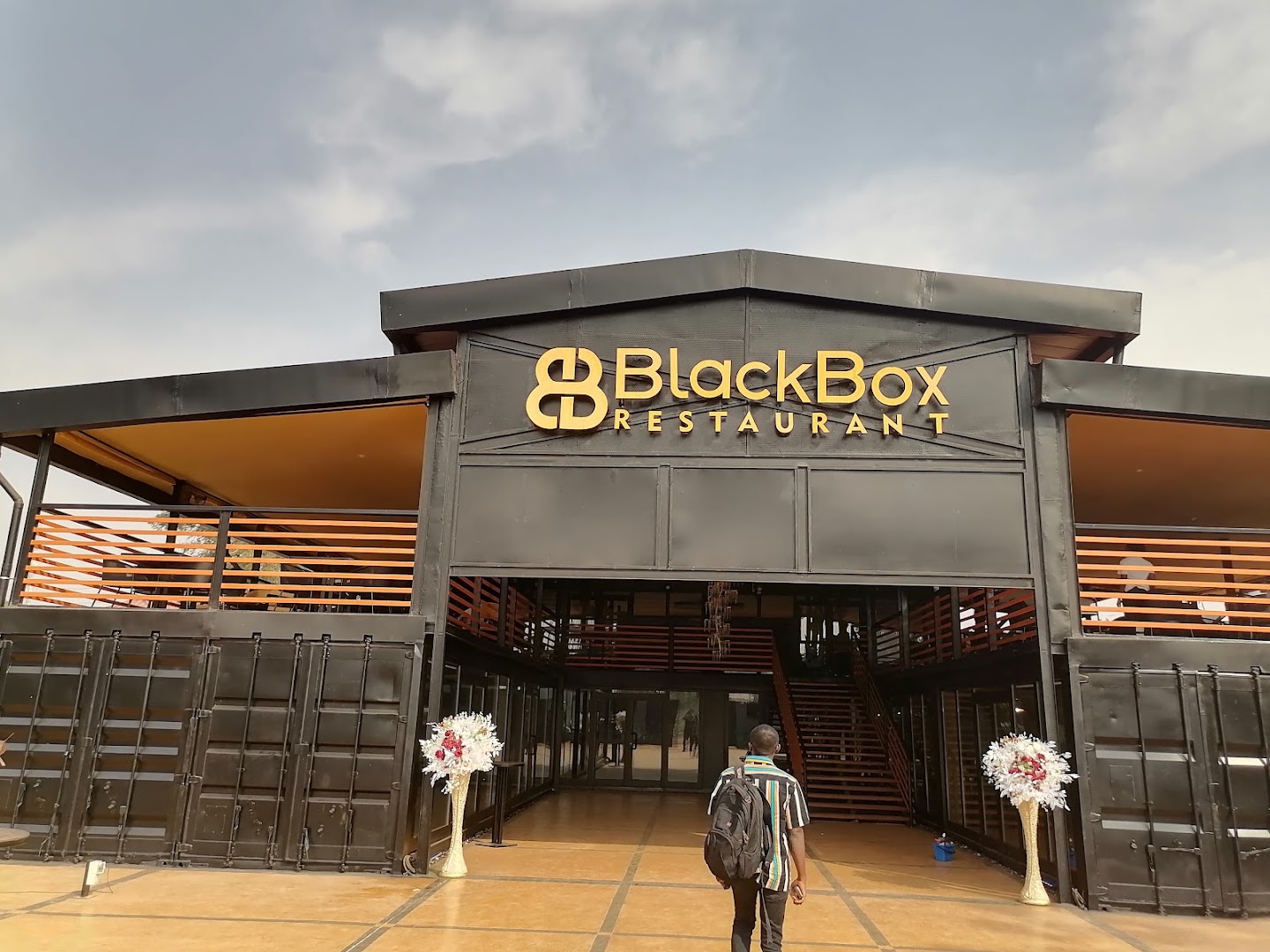 Blackbox Restaurant: clear exterior shot of restaurant