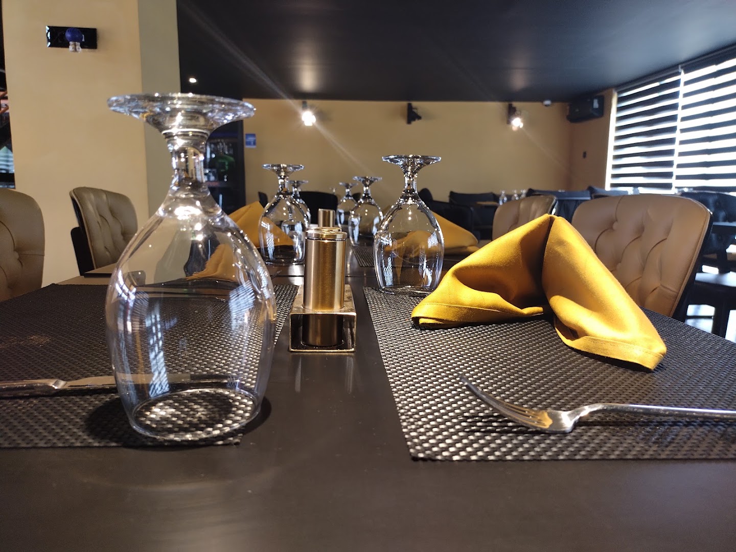 Blackbox Restaurant: professional interior table setting photo