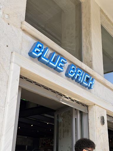 Blue Brick: clear exterior signage of venue