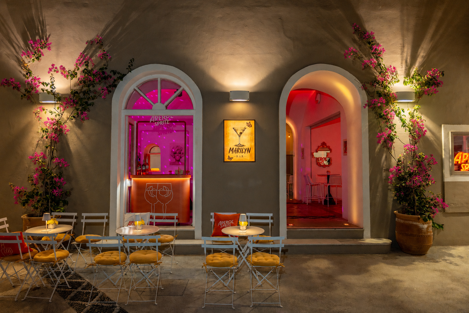 Marilyn Bar Santorini: beautiful, professional shot of venue