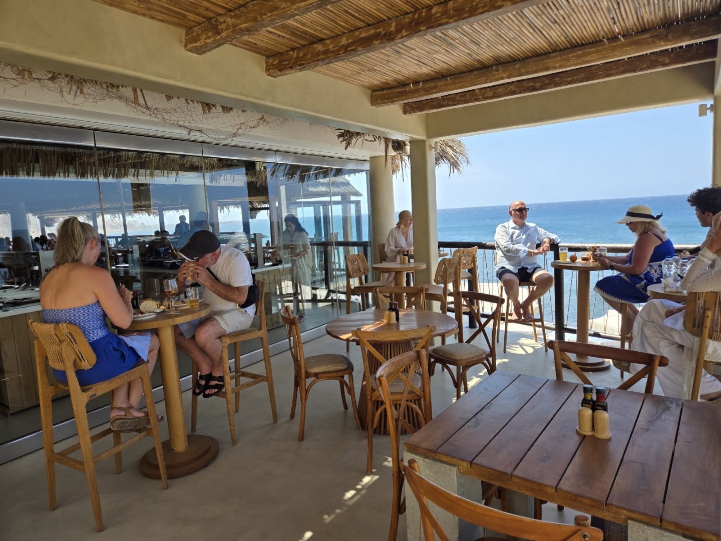 Royal Beach Club Santorini: inviting atmosphere and view