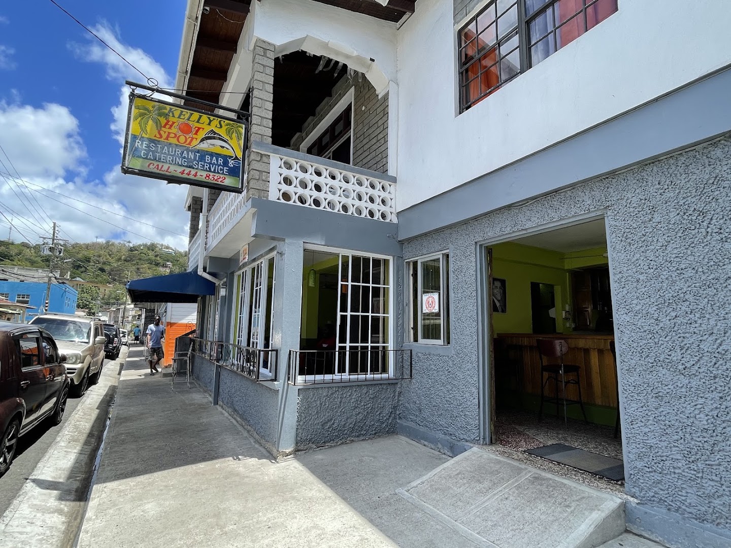 Kelly's Hot Spot: clear exterior shot of venue