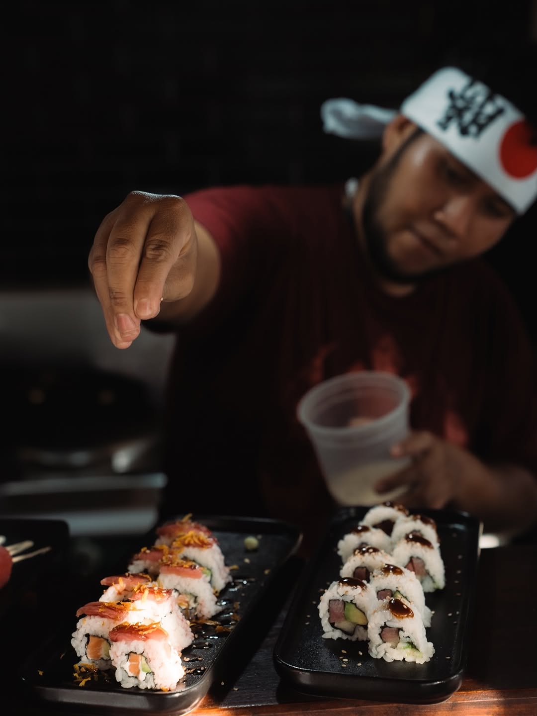 Naoko Woks & Sushi: professional high-quality food preparation shot