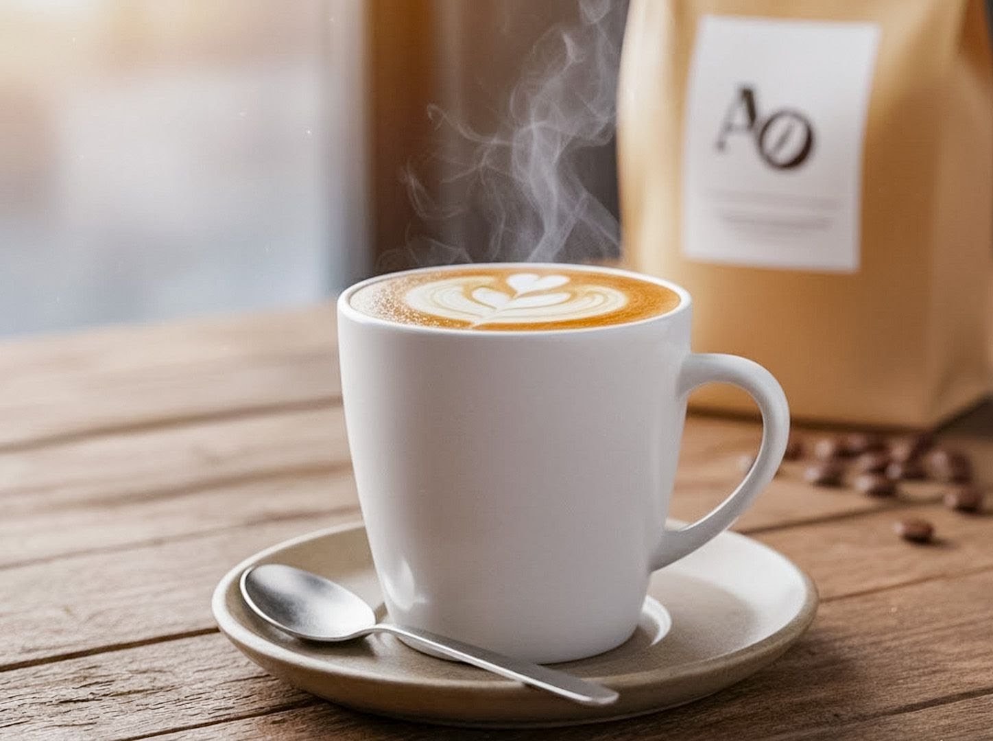 Aurora Coffee Shop: professional high-quality coffee product shot