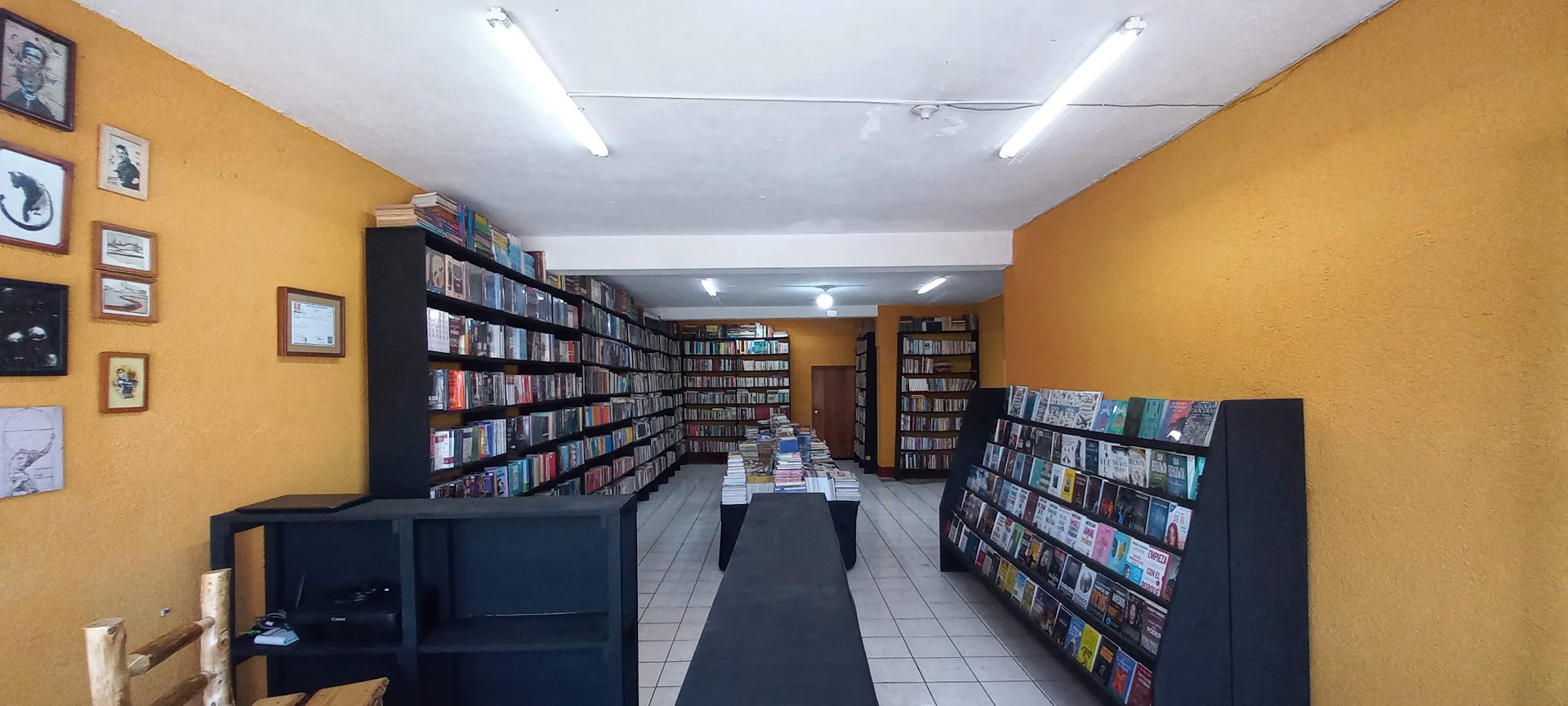 Librería Sísifo: clear view of bookstore interior