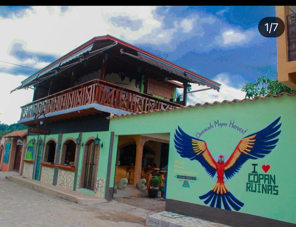 Mayan Harvest: clear exterior shot of venue