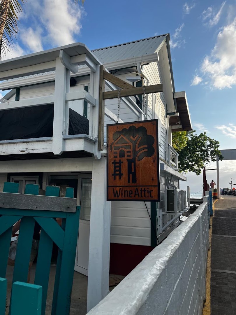 Wine Attic: clear exterior shot with signage