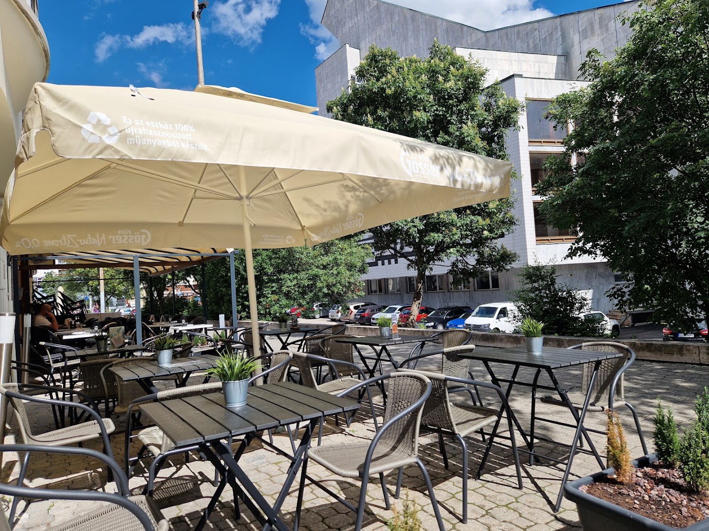 EXIT Győr: clear photo of venue terrace