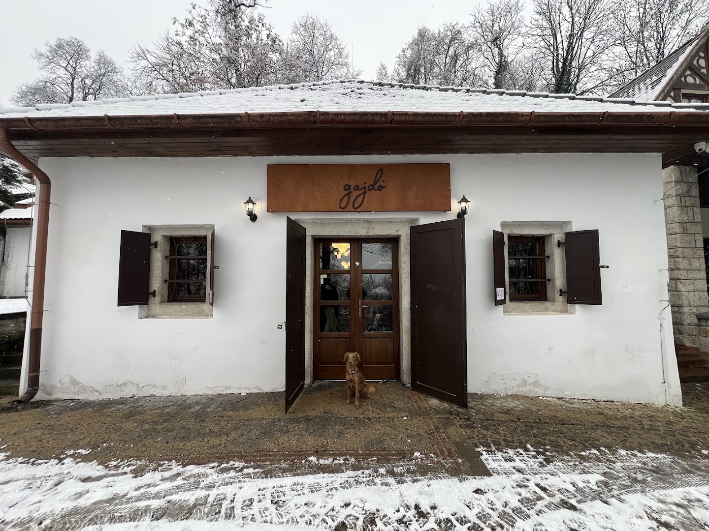 Gajdó: clear exterior shot of venue