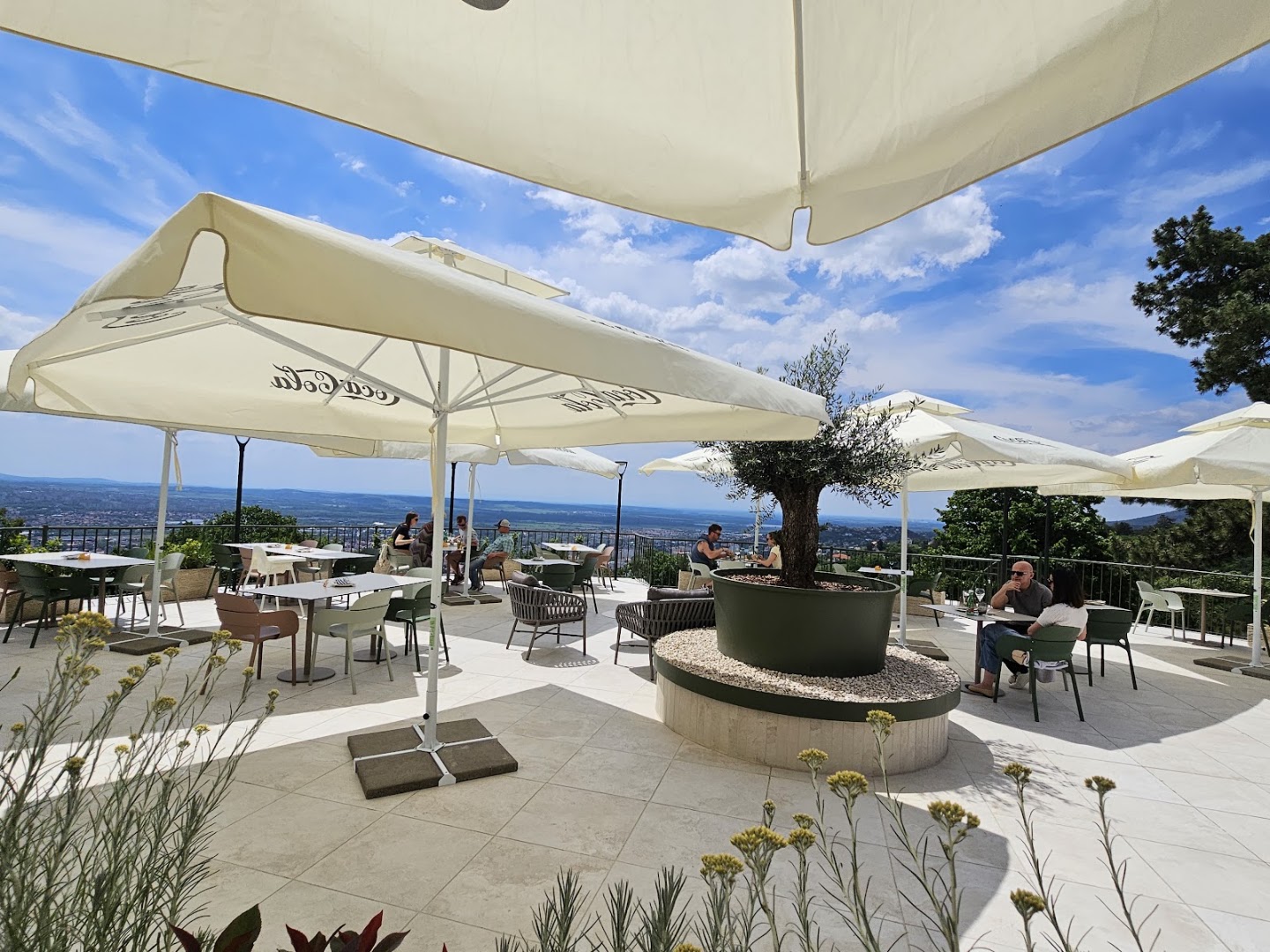 Kikelet kitchen & bar: inviting terrace with scenic view