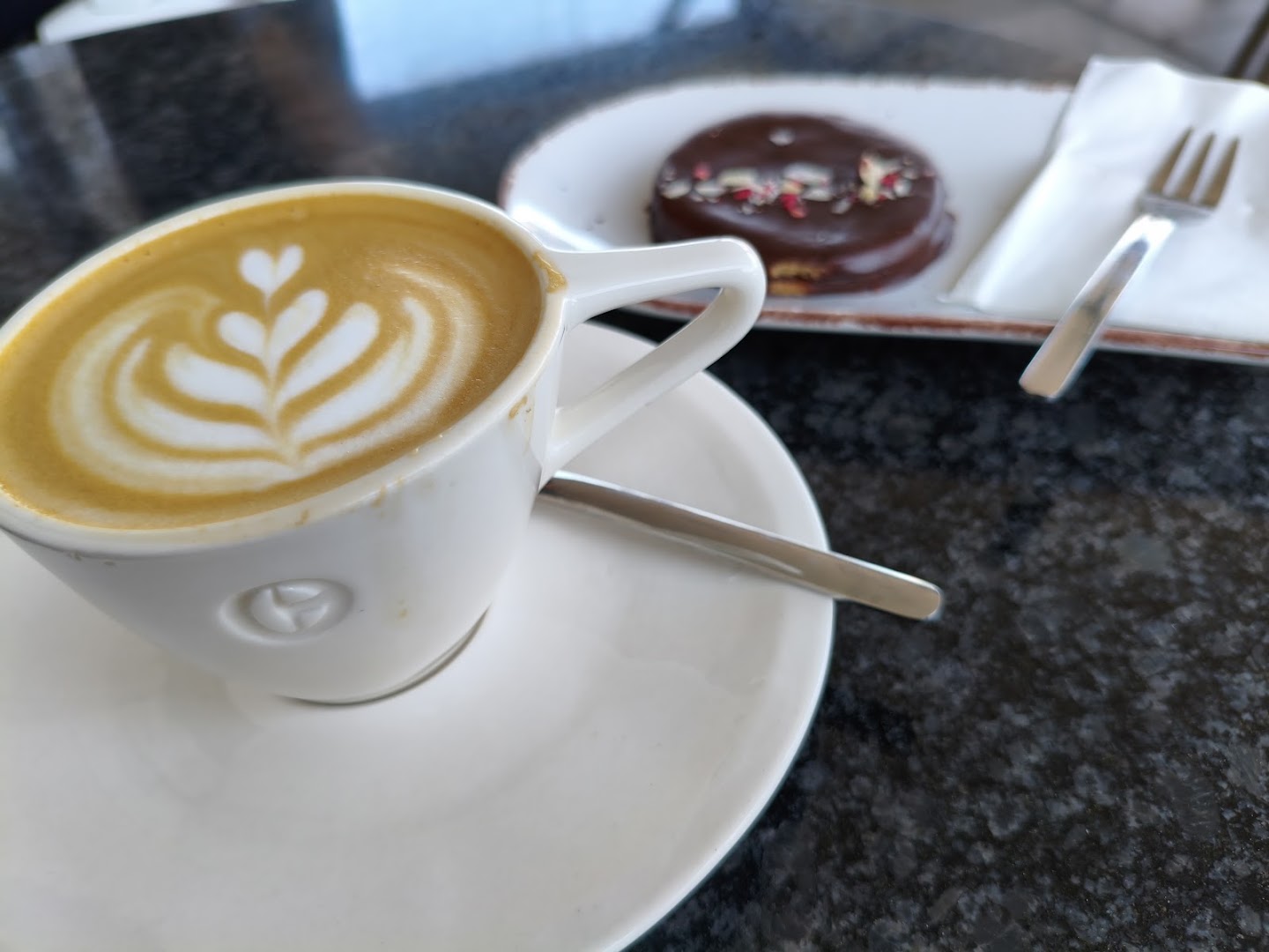 Coffee Clinic: appetizing coffee and dessert photo