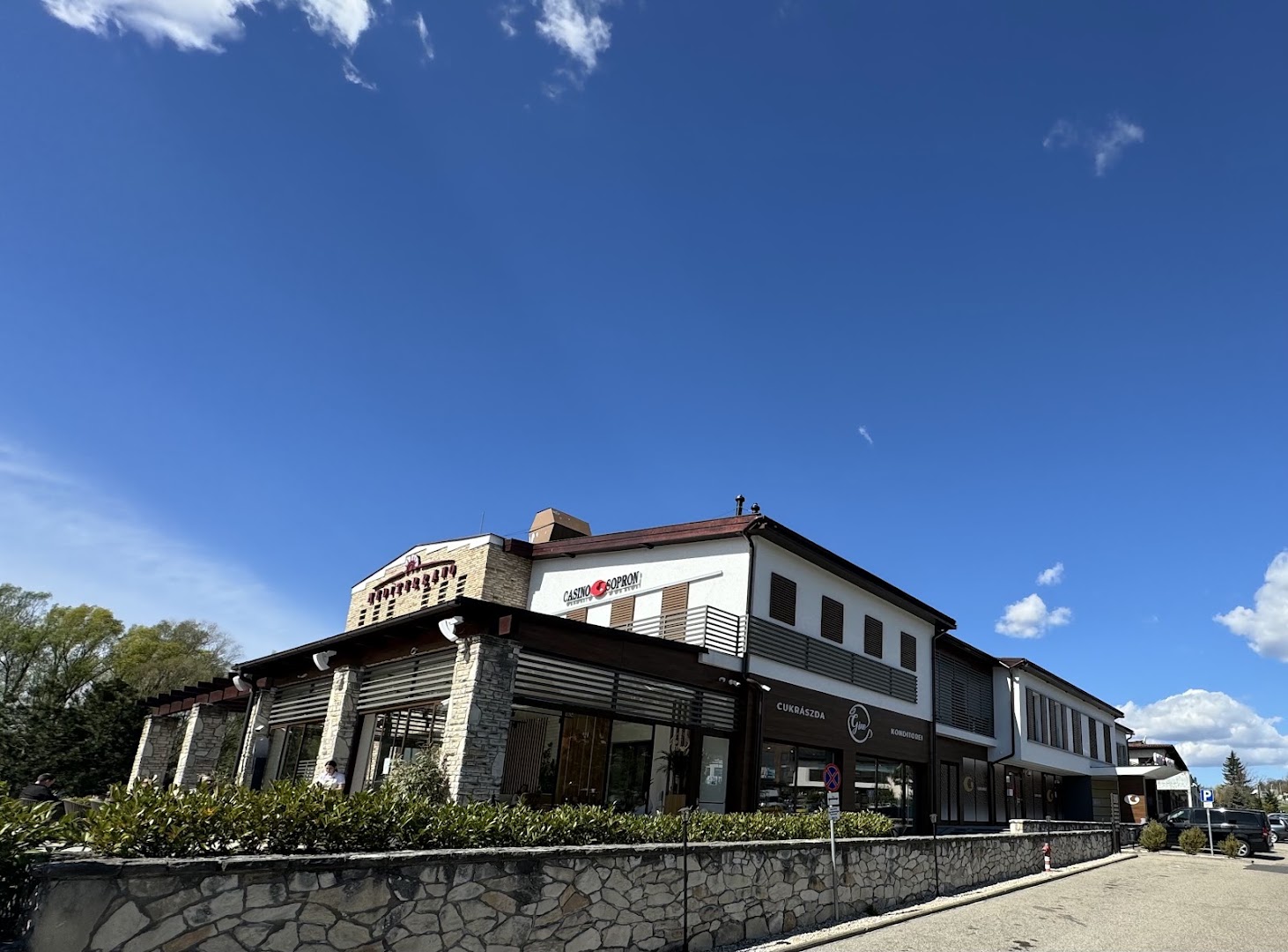 Gino: clear exterior shot of venue