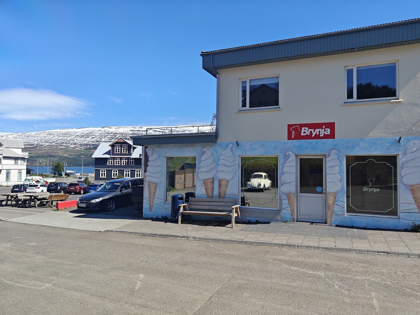 Brynja: clear exterior shot of venue