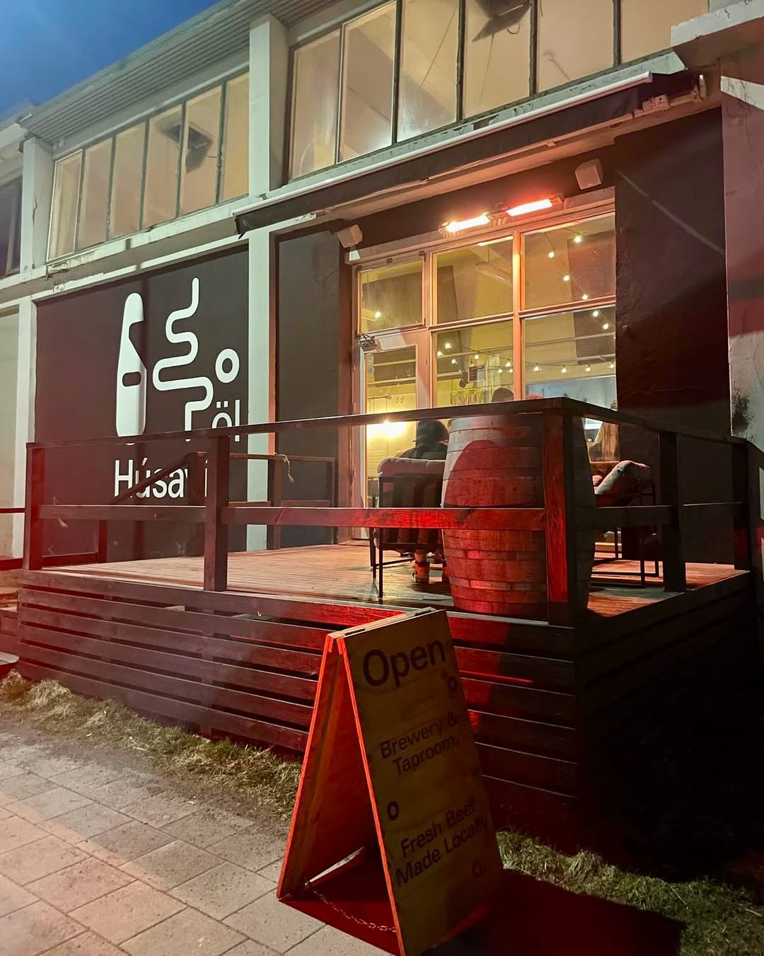 Húsavík Öl: inviting exterior shot of venue