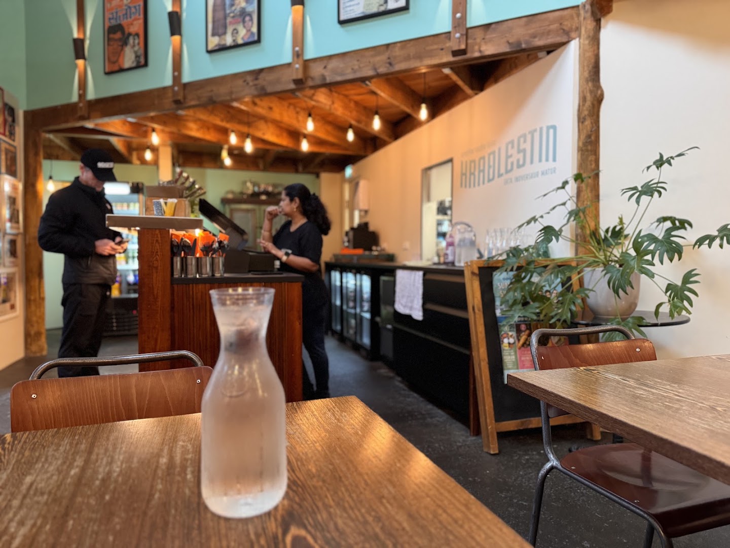Hraðlestin: clear, inviting restaurant interior shot
