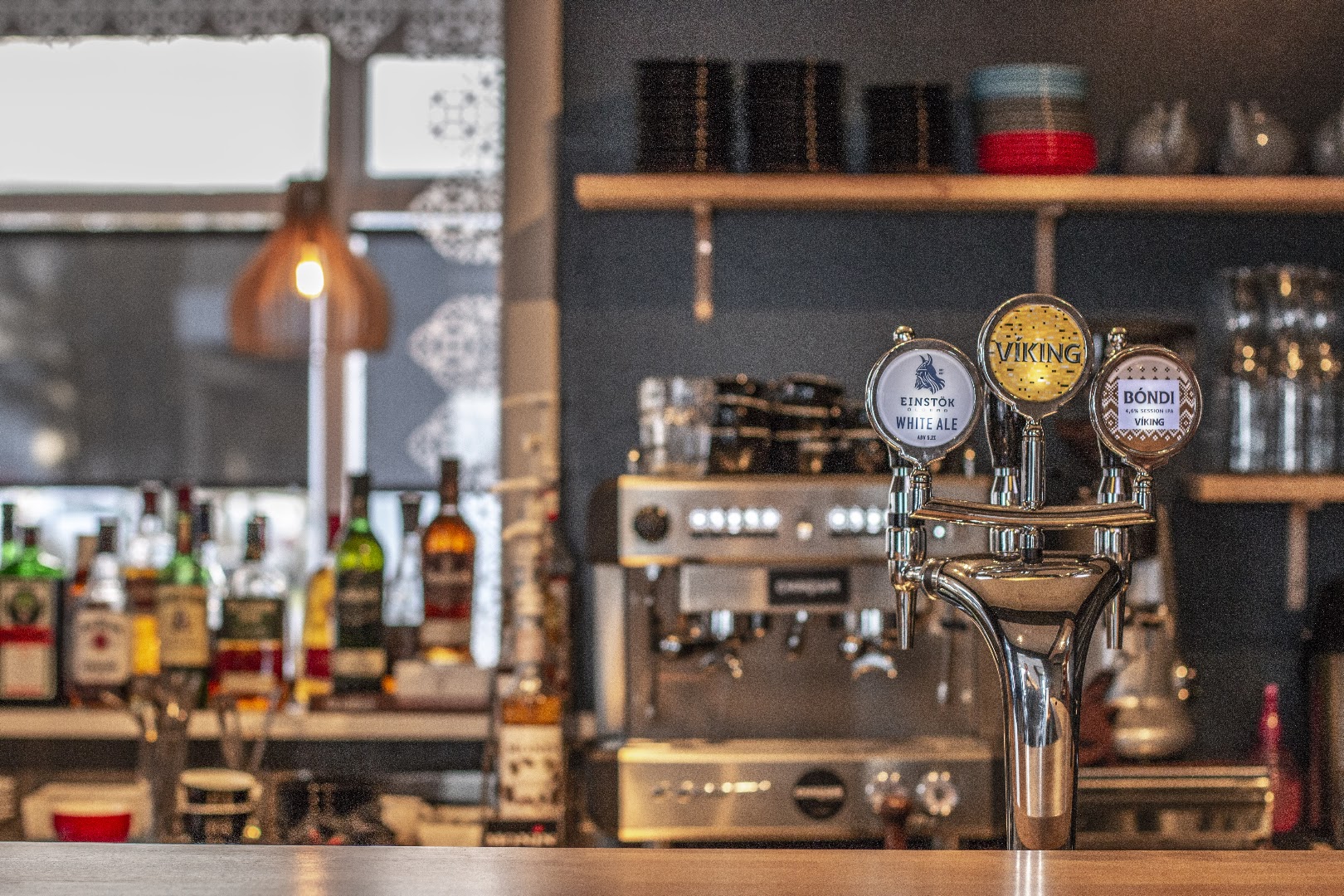 Krisp: professional shot of bar interior