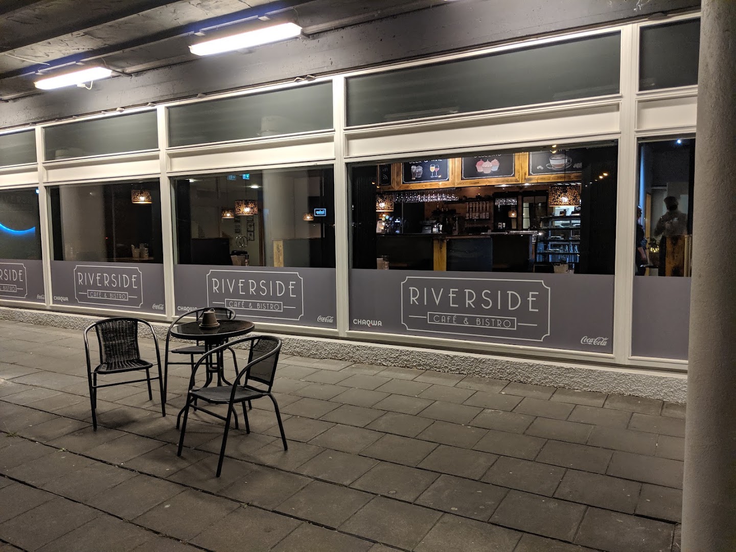 Riverside: clear exterior view of restaurant