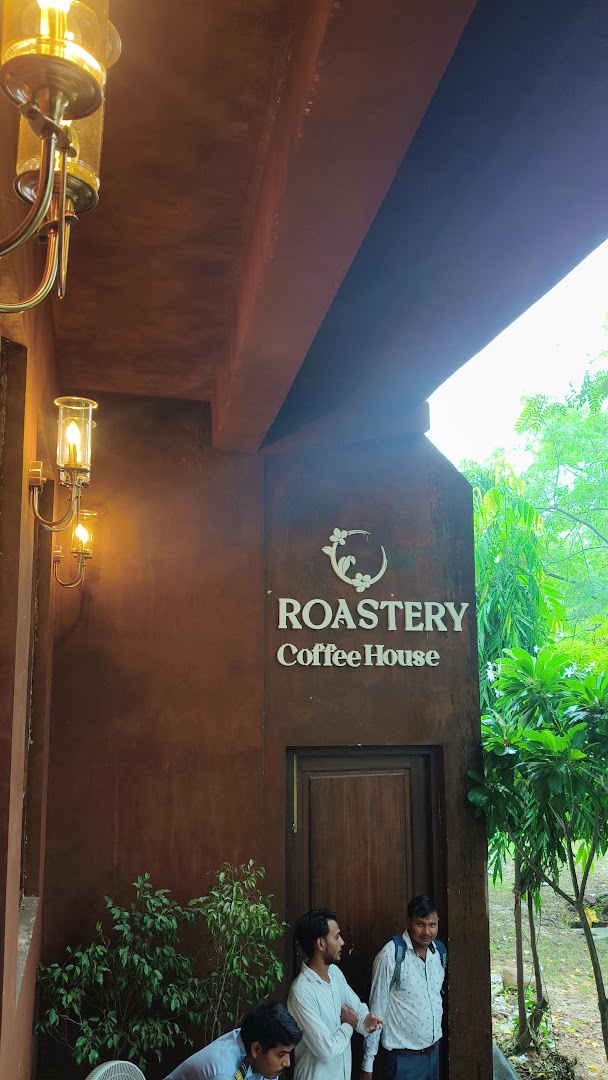 Roastery Coffee House: clear exterior signage and atmosphere