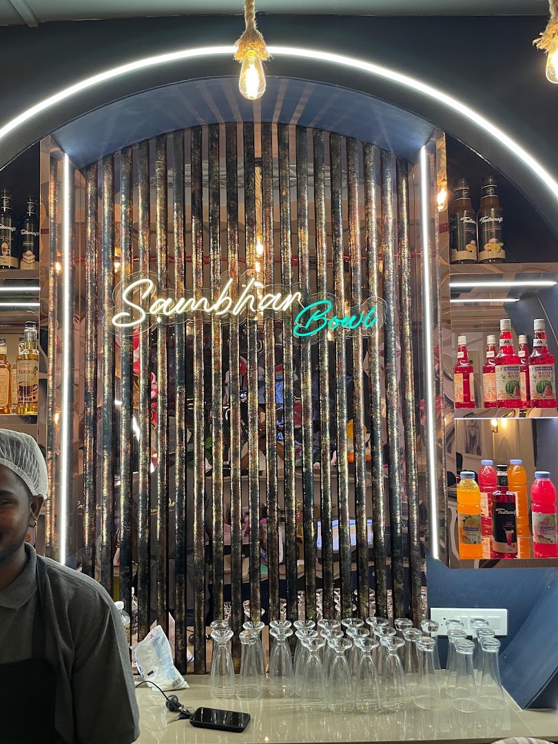 Sambhar Bowl: professional interior shot with branding