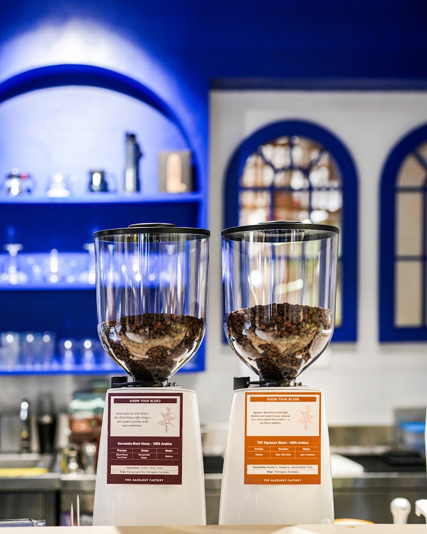 The Hazelnut Factory: professional shot of coffee equipment