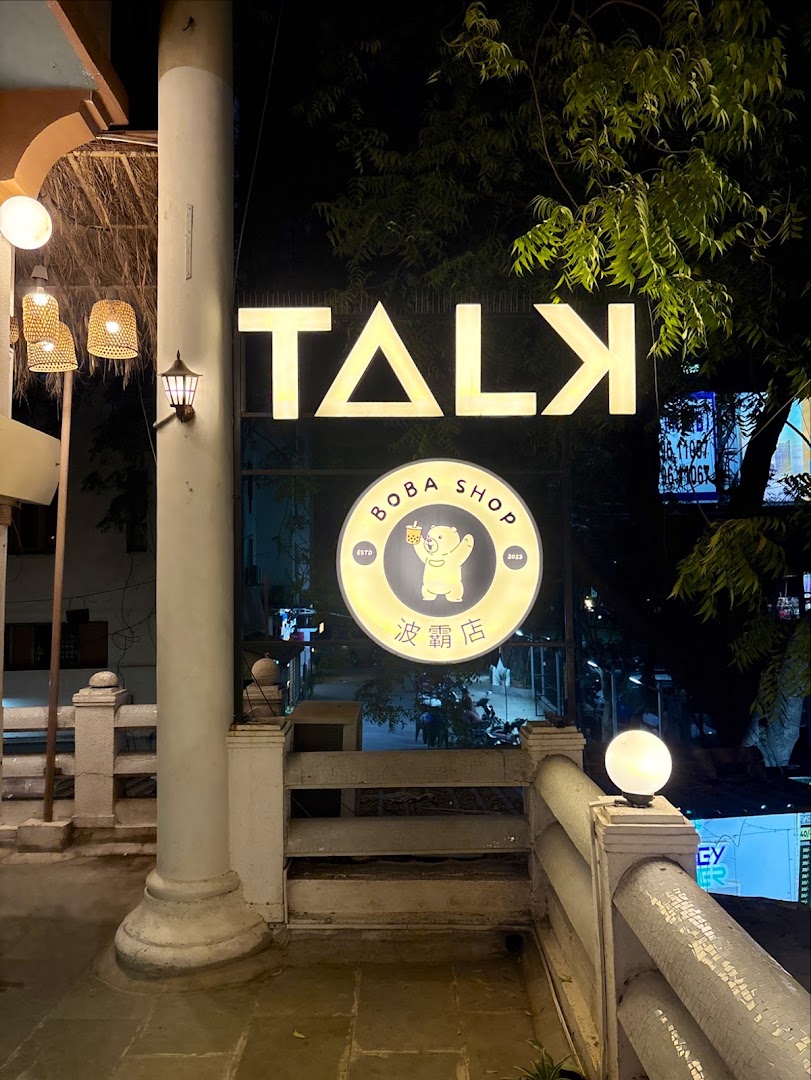 TALK Café: clear, professional shot of signage