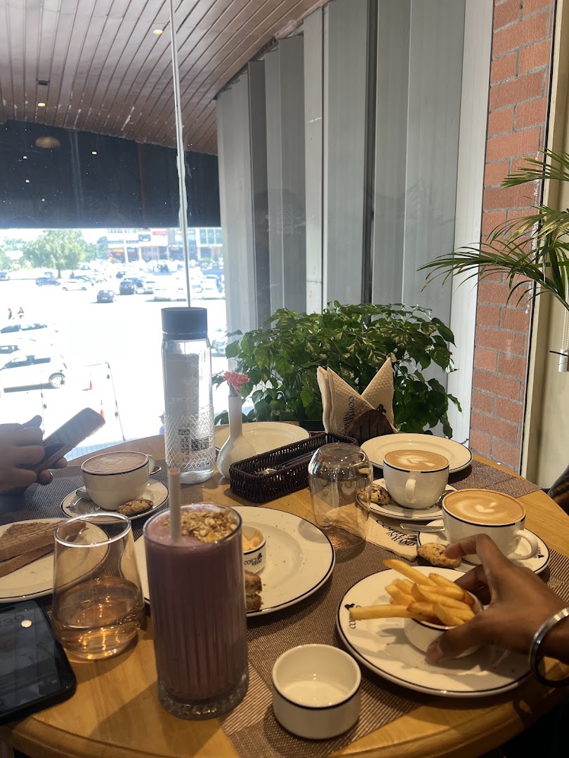 Coffee in Hand: appealing breakfast table setting
