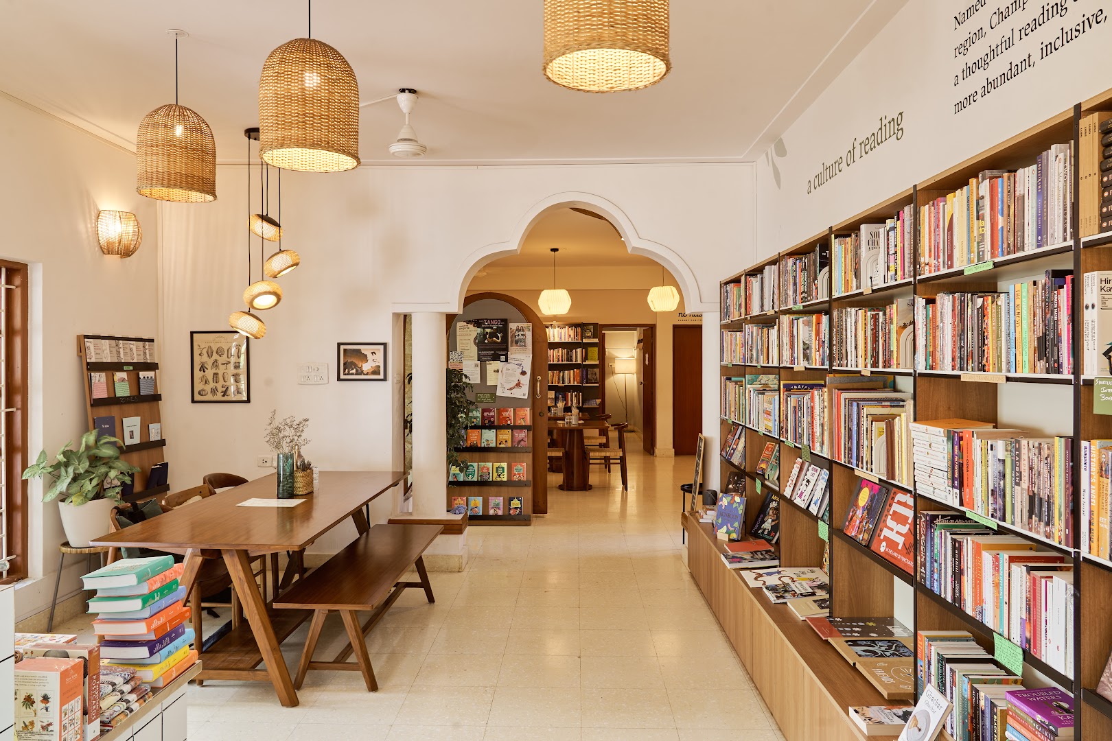 Champaca Bookstore Indiranagar: inviting, professional interior bookstore shot