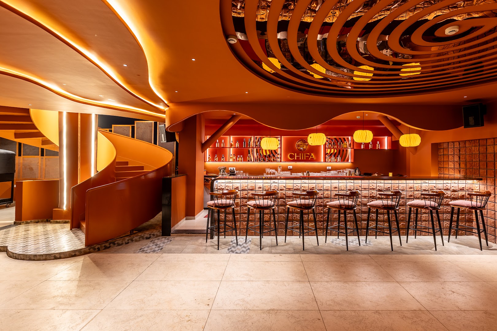 Chifa: professional interior shot of venue