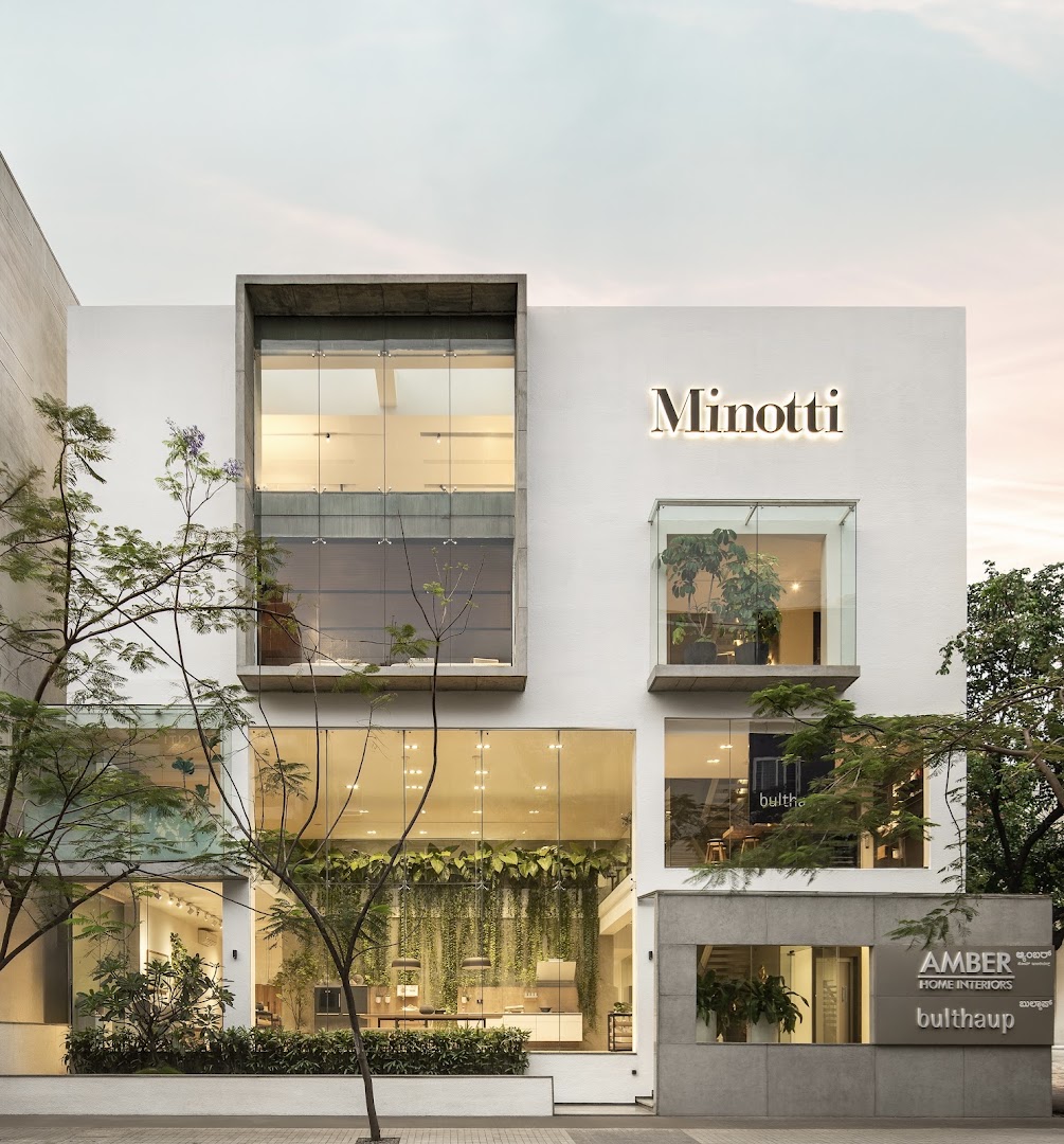 Minotti Bangalore: professional exterior shot of shop