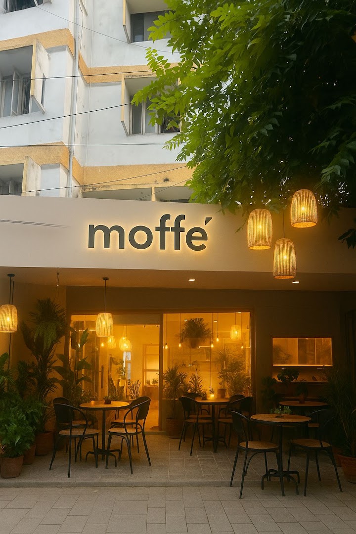 Moffé: attractive exterior shot of venue