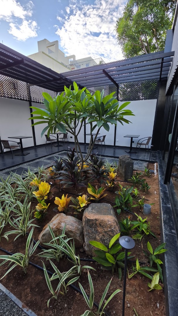 Mo'joe House: attractive outdoor seating area