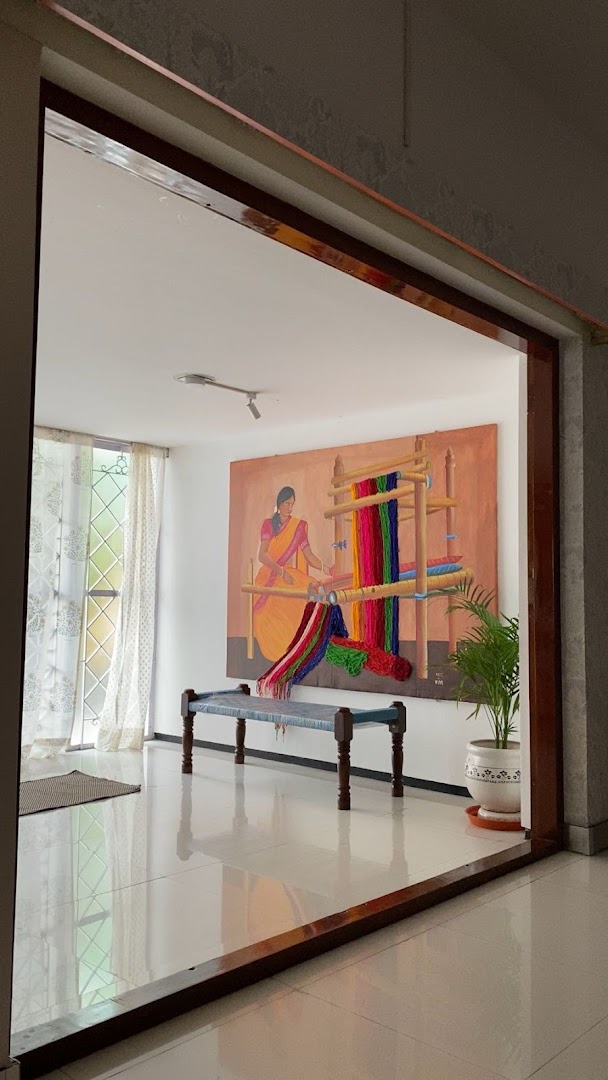 SAHA Be You Cafe: clear view of gallery interior