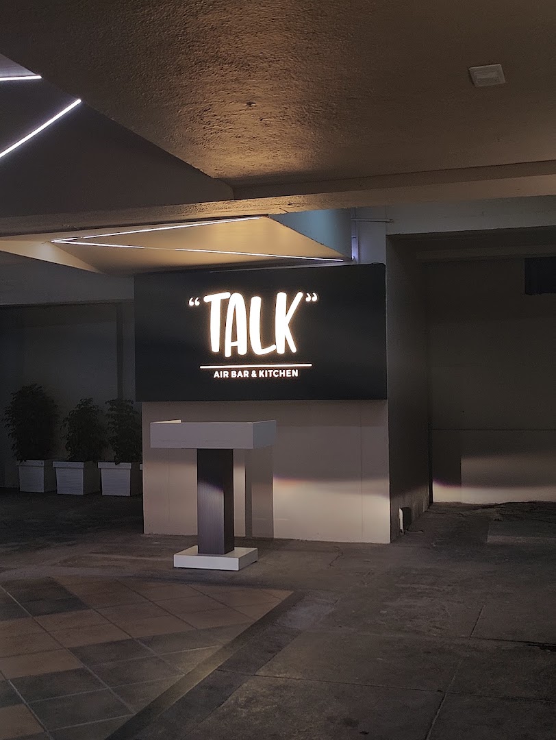 Talk Air Bar & Kitchen: clear, professional shot of signage