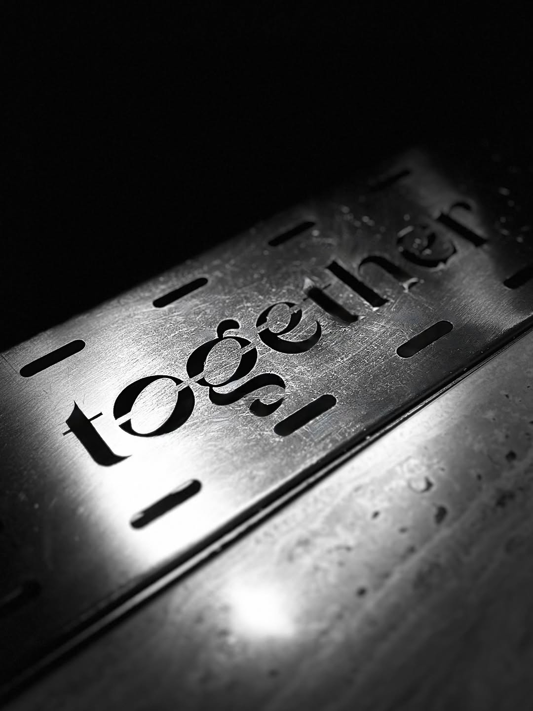 Together: stylish branding photo of venue