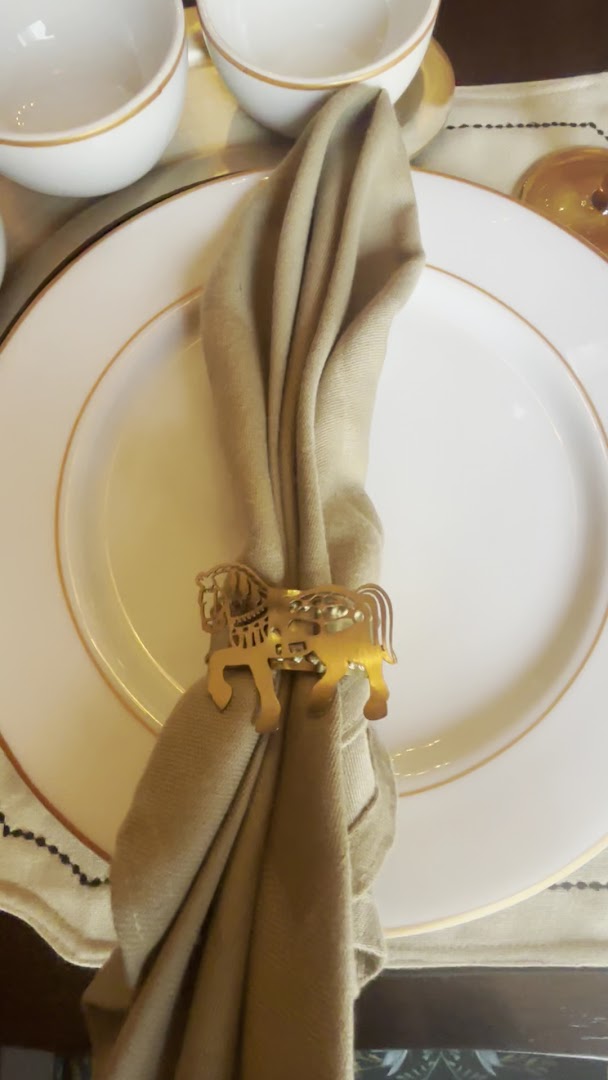 Kesar Bagh: elegant table setting detail shot