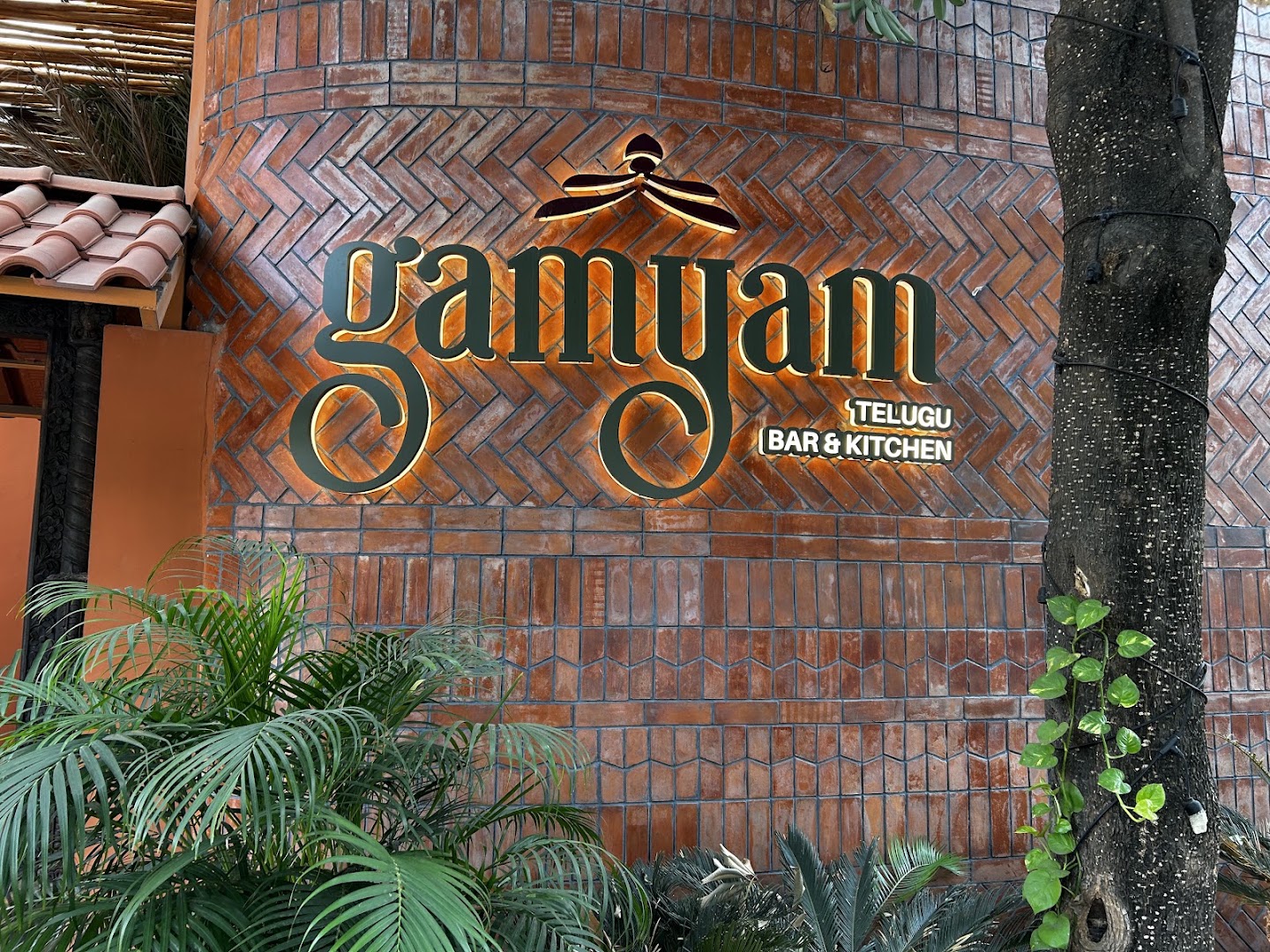 Gamyam Telugu Kitchen: clear, professional restaurant exterior signage