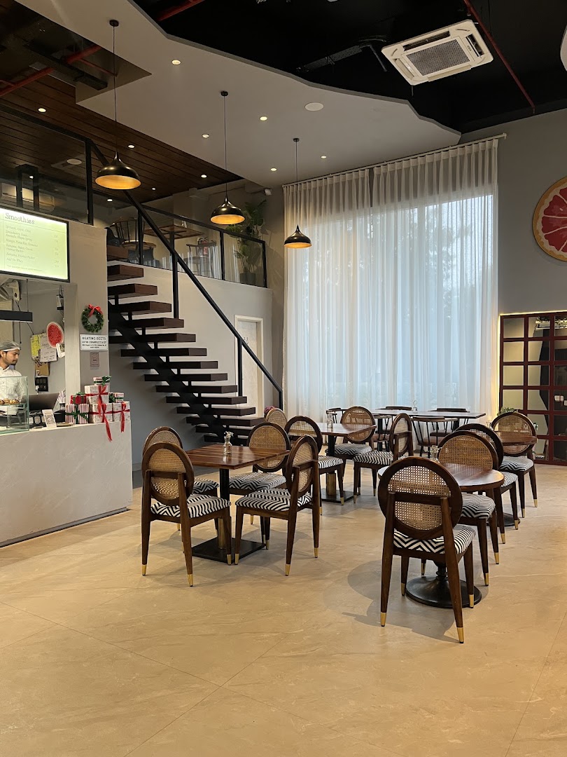 CAVA: inviting and clean interior shot