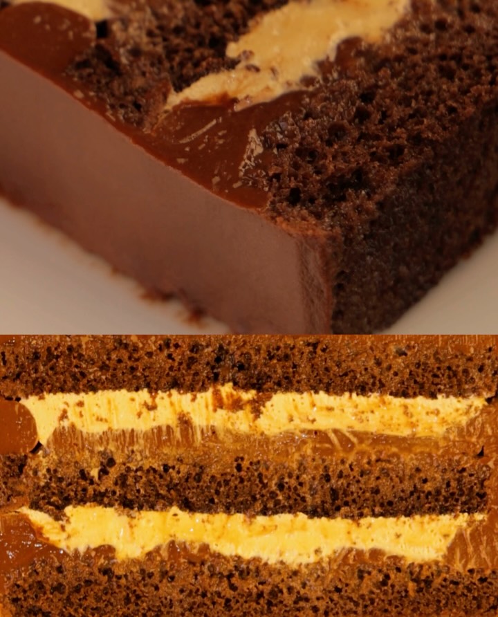 Taffeta Coffee: appetizing close-up of cake layers
