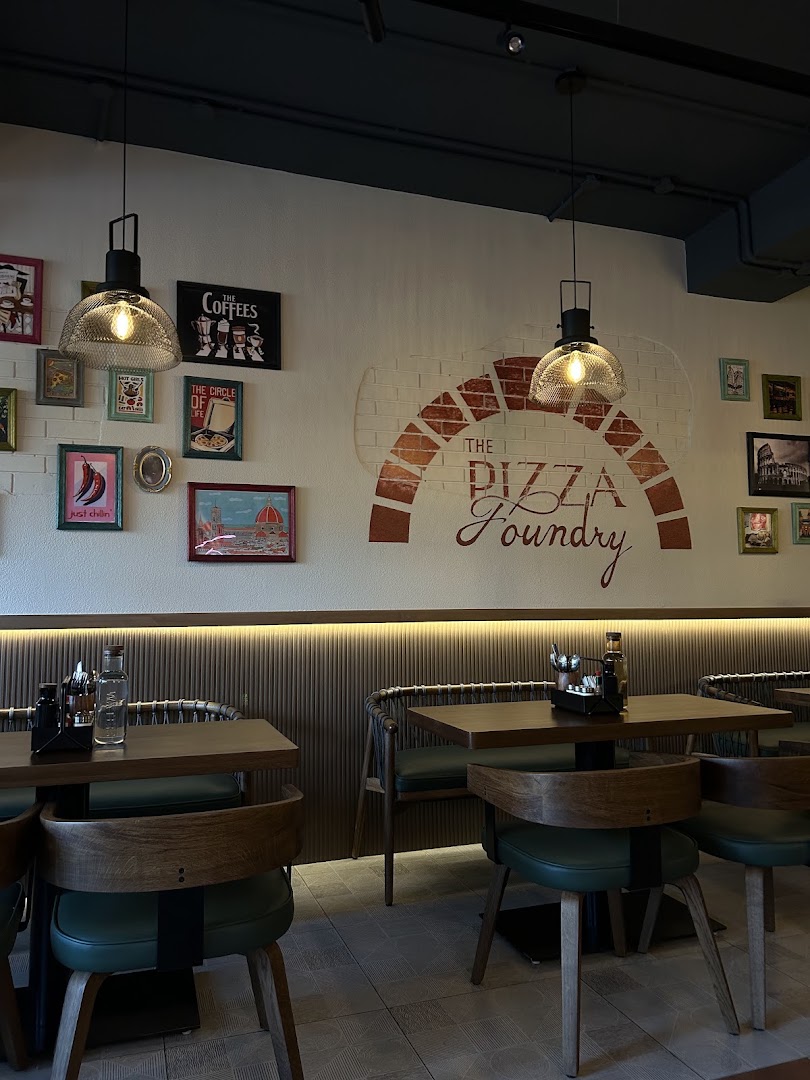 The Pizza Foundry: attractive interior and branding