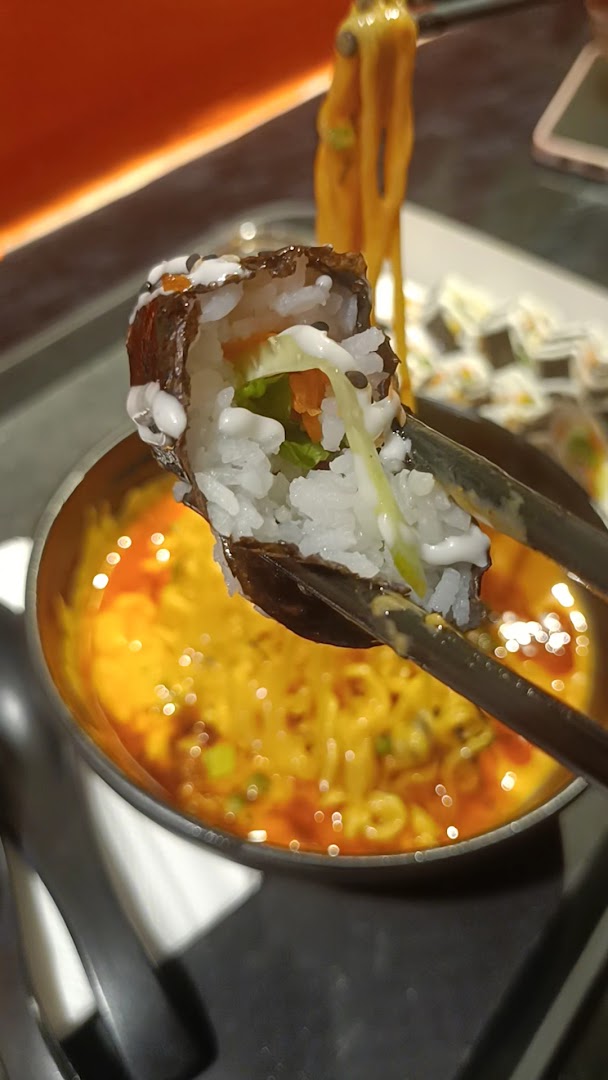 Ajumma's Kimbap: appetizing close-up of restaurant food