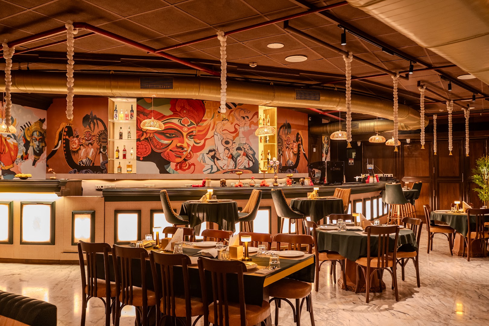 Dakshin Legacy: high quality interior restaurant shot