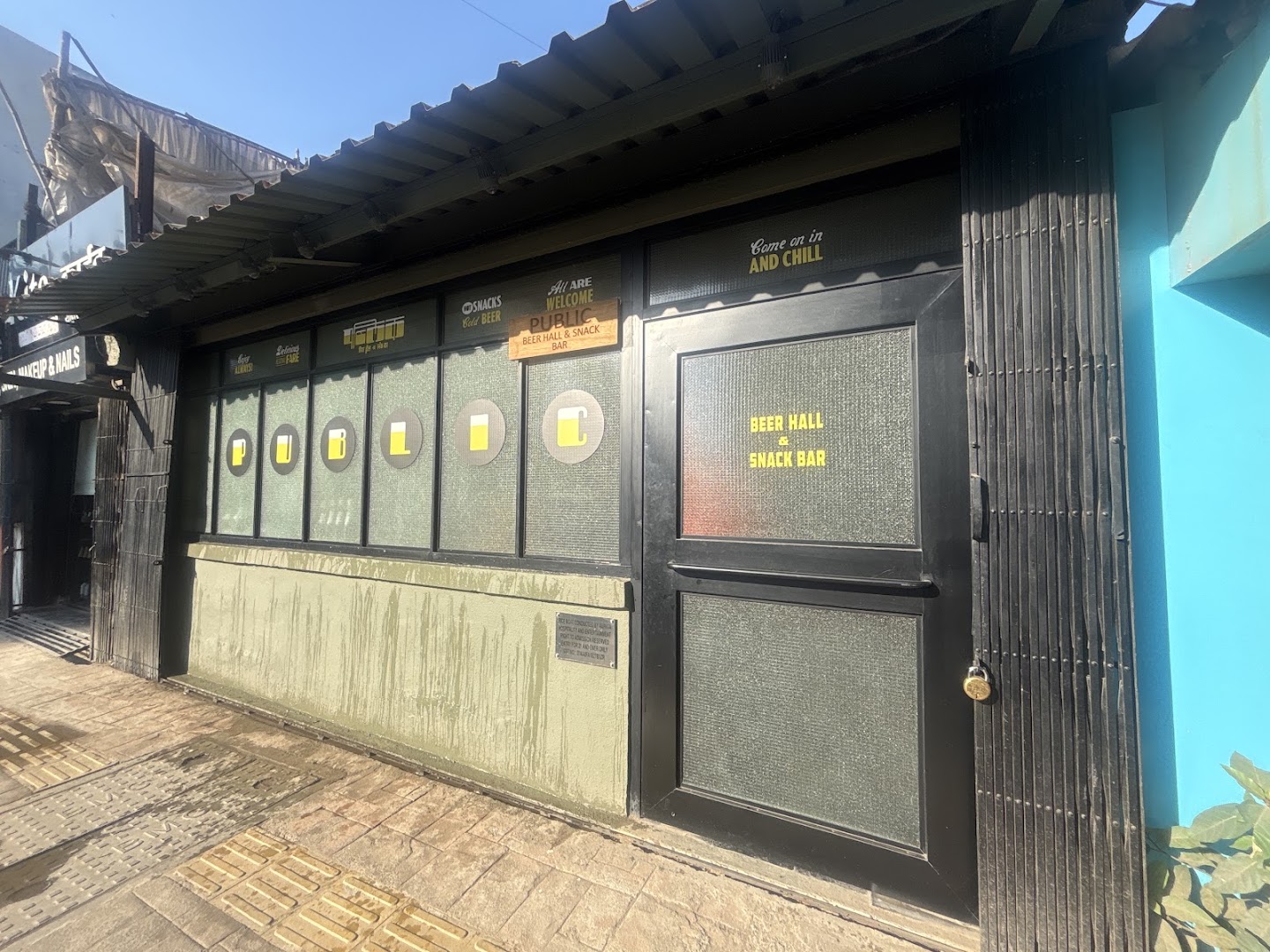 Public Beer Hall & Snack Bar: clear exterior shot of venue