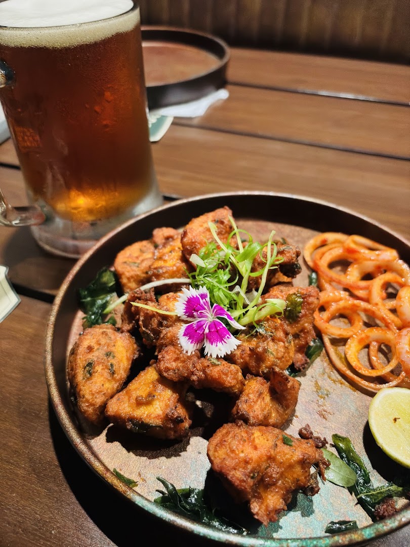 Big Tap Station: appetizing food and drink photo