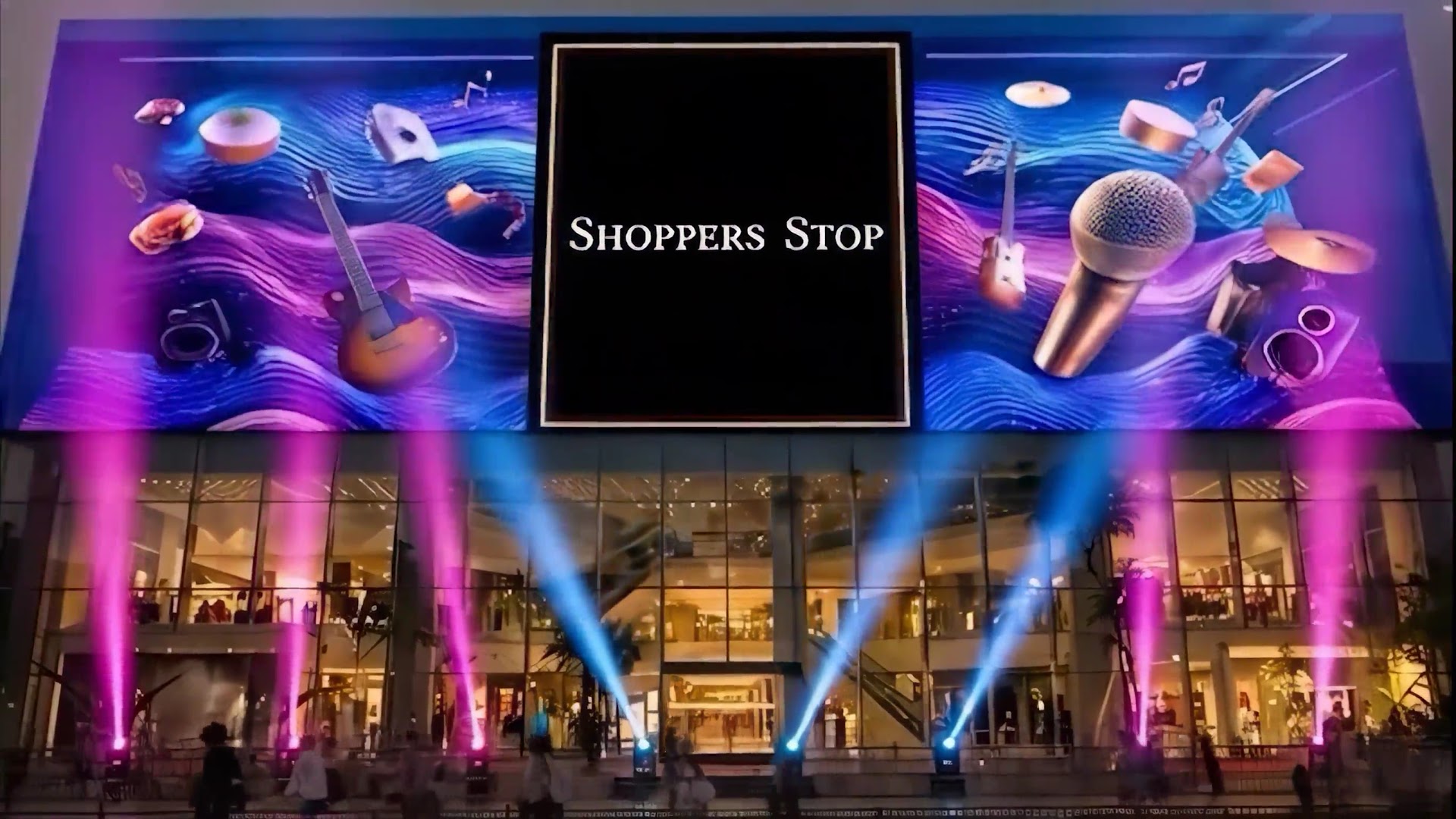 Shoppers Stop: high quality storefront exterior shot