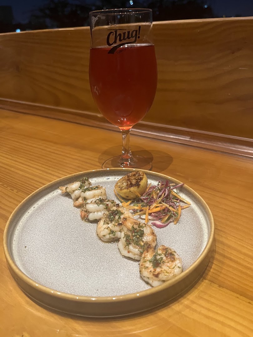 Chug Biergarten: appetizing food and drink photo
